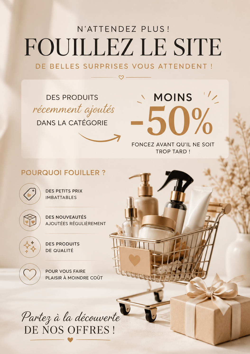 Faites-vous plaisir à petits prix !