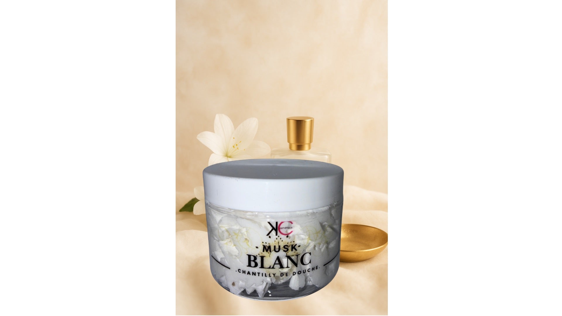 Chantilly de douche musc blanc ￼