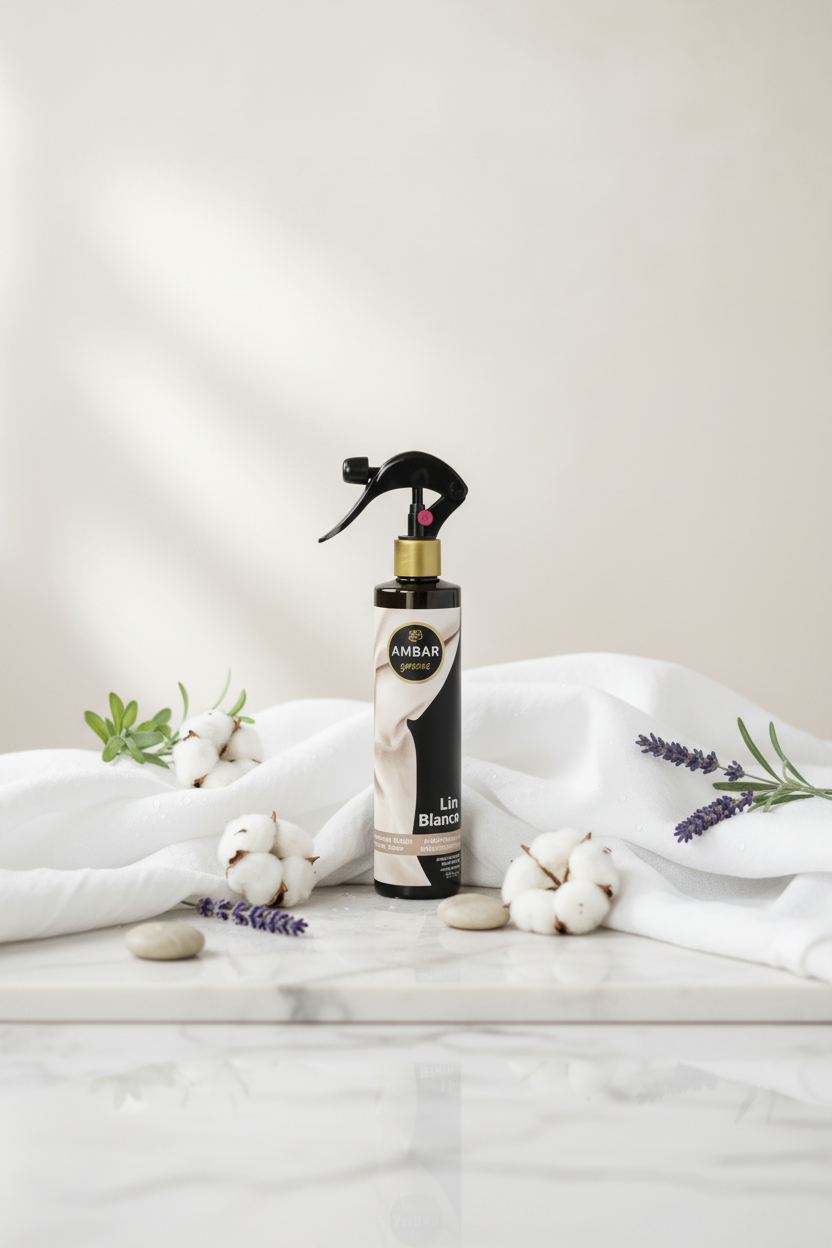 Spray d’ambiance lin blanc et coton