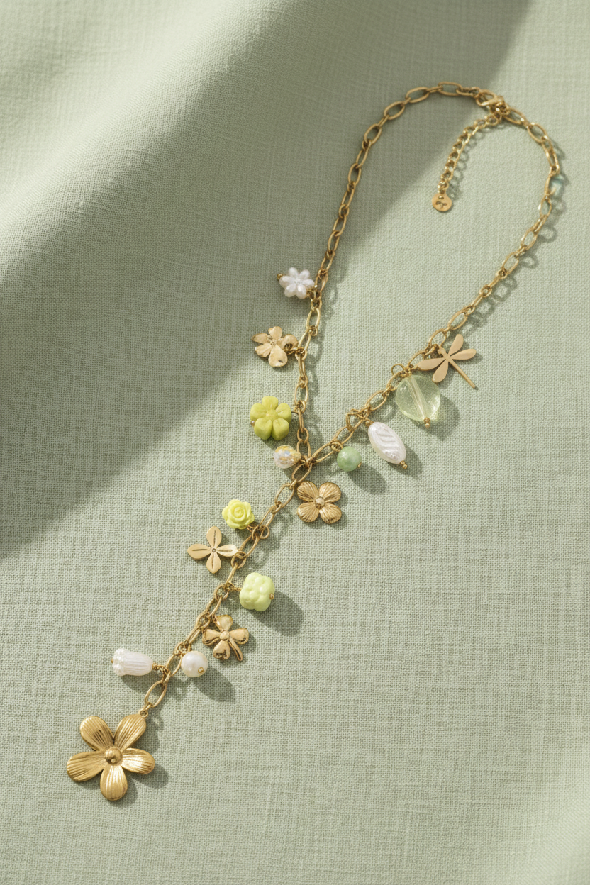 Collier Alba vert